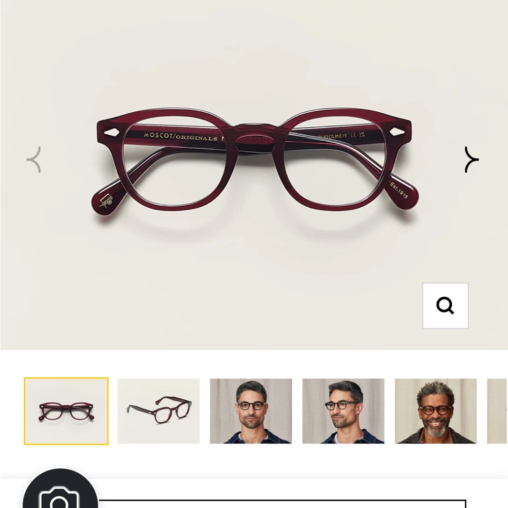 MOSCOT Burgundy Lemtosh 49
